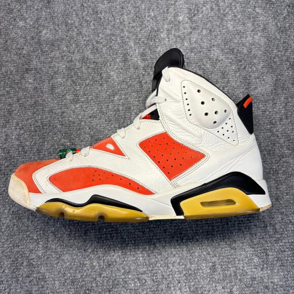 Air Jordan 6 Retro Gatorade Like Mike 384664-145 Men\'s Size 10.5 White Orange main image 13